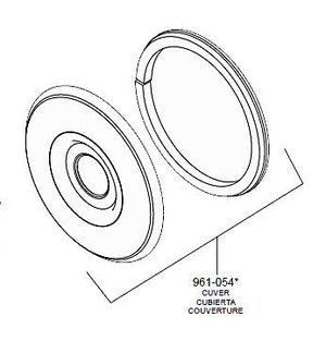 Pfister 961-054 Escutcheon Plate for R89 Pfirst Series Shower Valve Trim, Brushed Nickel 961-054J
