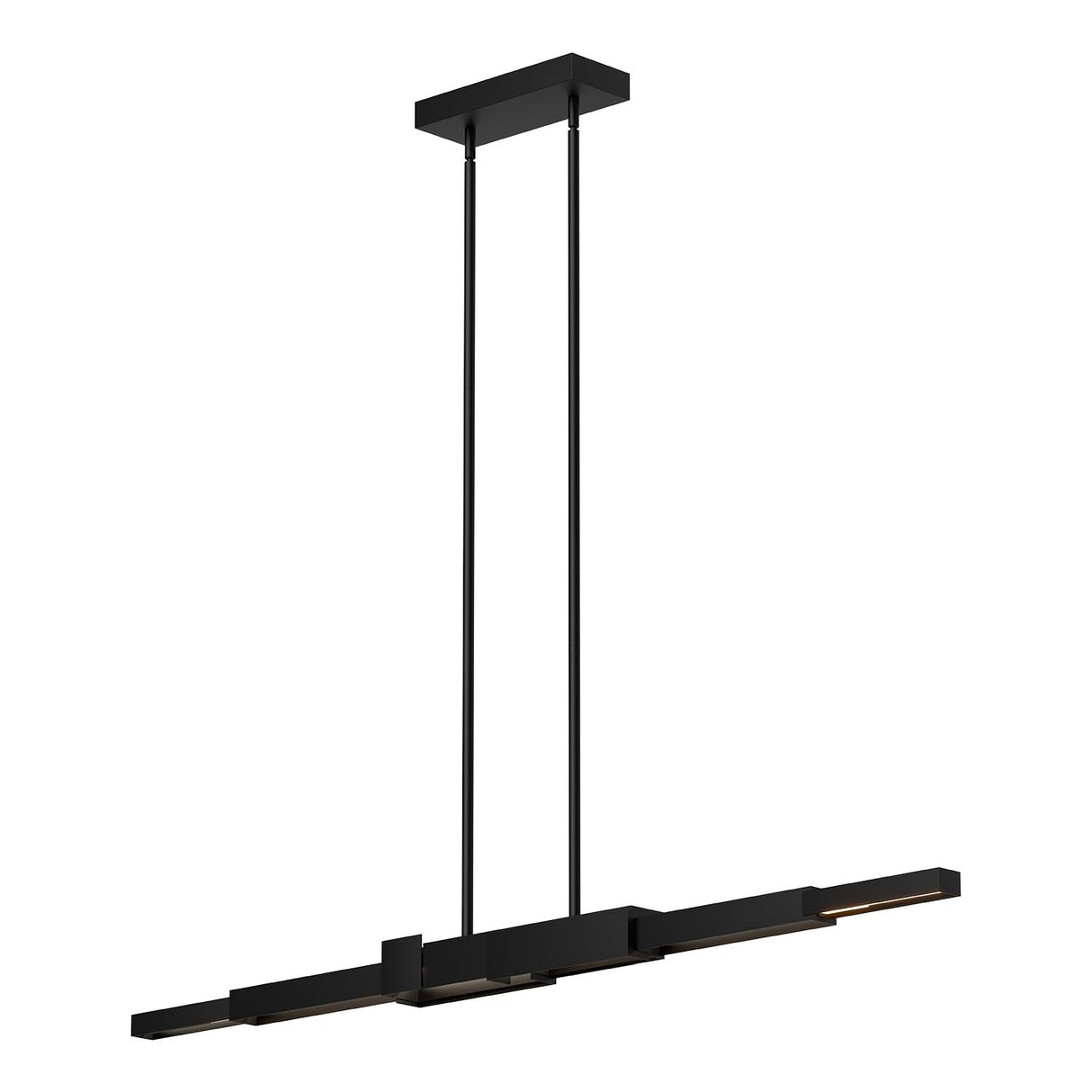 Kuzco LP29560-BK ENZO 60" LINEAR PENDANT TEXTURED BLACK 120V TRIAC/ELV LED 3000K 90CRI 62W