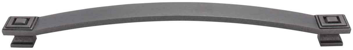 Jeffrey Alexander 585-12DP 12" Center-to-Center Distressed Pewter Square Delmar Appliance Handle