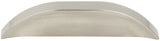 Jeffrey Alexander 484-396BNBDL 3" / 96 mm Center-to-Center Brushed Pewter Elara Cabinet Pinch Pull