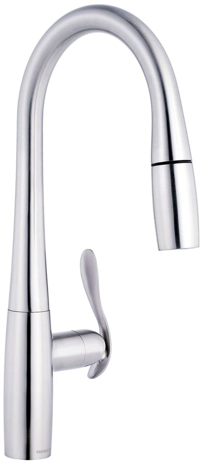 Gerber D454012 Chrome Selene Single Handle Pull-down Kitchen Faucet