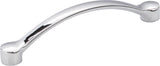 Elements 745-128PC 128 mm Center-to-Center Polished Chrome Arched Belfast Cabinet Pull