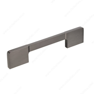Richelieu 944112892 Modern Metal Pull - 9441, Brushed Black Nickel, 5 1/32 in, 6 5/8 in