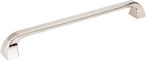 Jeffrey Alexander 972-12NI 12" Center-to-Center Polished Nickel Square Marlo Appliance Handle
