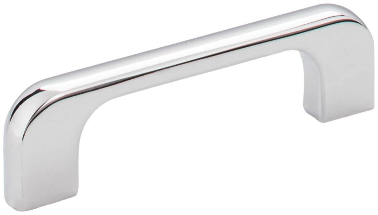 Jeffrey Alexander 264-3PC 3" Center-to-Center Polished Chrome Alvar Cabinet Pull