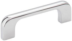 Jeffrey Alexander 264-3PC 3" Center-to-Center Polished Chrome Alvar Cabinet Pull