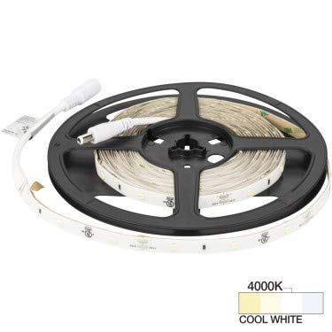 Task Lighting L-DMW150-16-40 16 ft 49 Lumens Per Foot Drizzle LED 12V Tape Light, 4000K Cool White