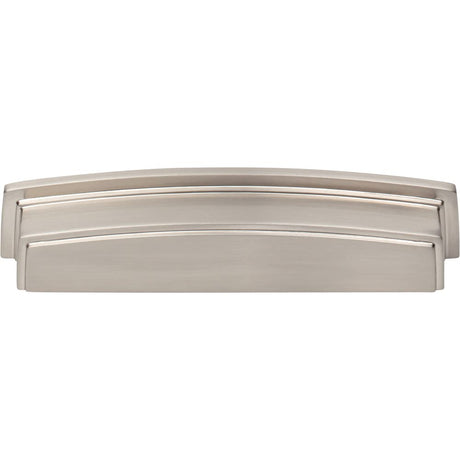 Jeffrey Alexander 141-128SN 128 mm Center Satin Nickel Square-to-Center Square Renzo Cabinet Cup Pull