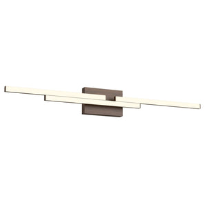 Kuzco VL52738-WT ANELLO MINOR 38" VANITY WALNUT 28W 120VAC WITH LED DRIVER 3000K 90CRI
