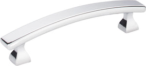 Elements 449-96PC 96 mm Center-to-Center Polished Chrome Square Hadly Cabinet Pull