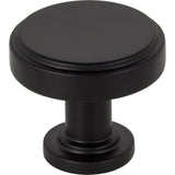 Jeffrey Alexander 171MB 1-1/4" Diameter Matte Black Richard Cabinet Knob