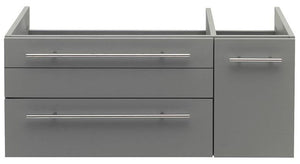 Fresca FCB6136GR-UNS-L Fresca Lucera 36" Gray Wall Hung Undermount Sink Modern Bathroom Cabinet - Left Version