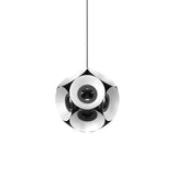 Kuzco CH51224-BK/WH MAGELLAN 24" CHANDELIER OUTER BLACK INNER WHITE METAL SHADE 95W 120VAC WITH LED DRIVER 3000K 90CRI
