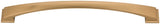 Jeffrey Alexander 944-12BG 12" Center-to-Center Brushed Gold Arched Roman Appliance Handle