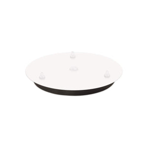 Kuzco CNP03AC-WH 3 Head Canopy SSL/SVT Wire WH-CHROME