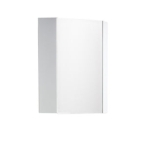 Fresca FMC5082WH Fresca Coda 14" White Corner Medicine Cabinet w/ Mirror Door
