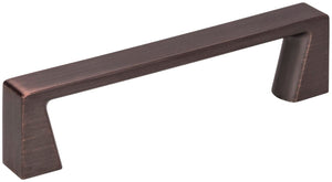 Jeffrey Alexander 177-96DBAC 96 mm Center-to-Center Brushed Oil Rubbed Bronze Square Boswell Cabinet Pull