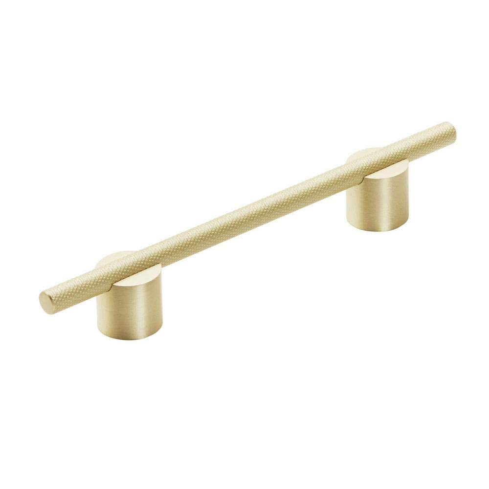 Amerock Cabinet Pull Matte Gold 5-1/16 inch (128 mm) Center to Center Transcendent 1 Pack Drawer Pull Drawer Handle Cabinet Hardware