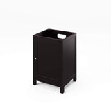 Jeffrey Alexander VKITAST24ESCQR 24" Espresso Astoria Vanity, Calacatta Vienna Quartz Vanity Top, undermount rectangle bowl