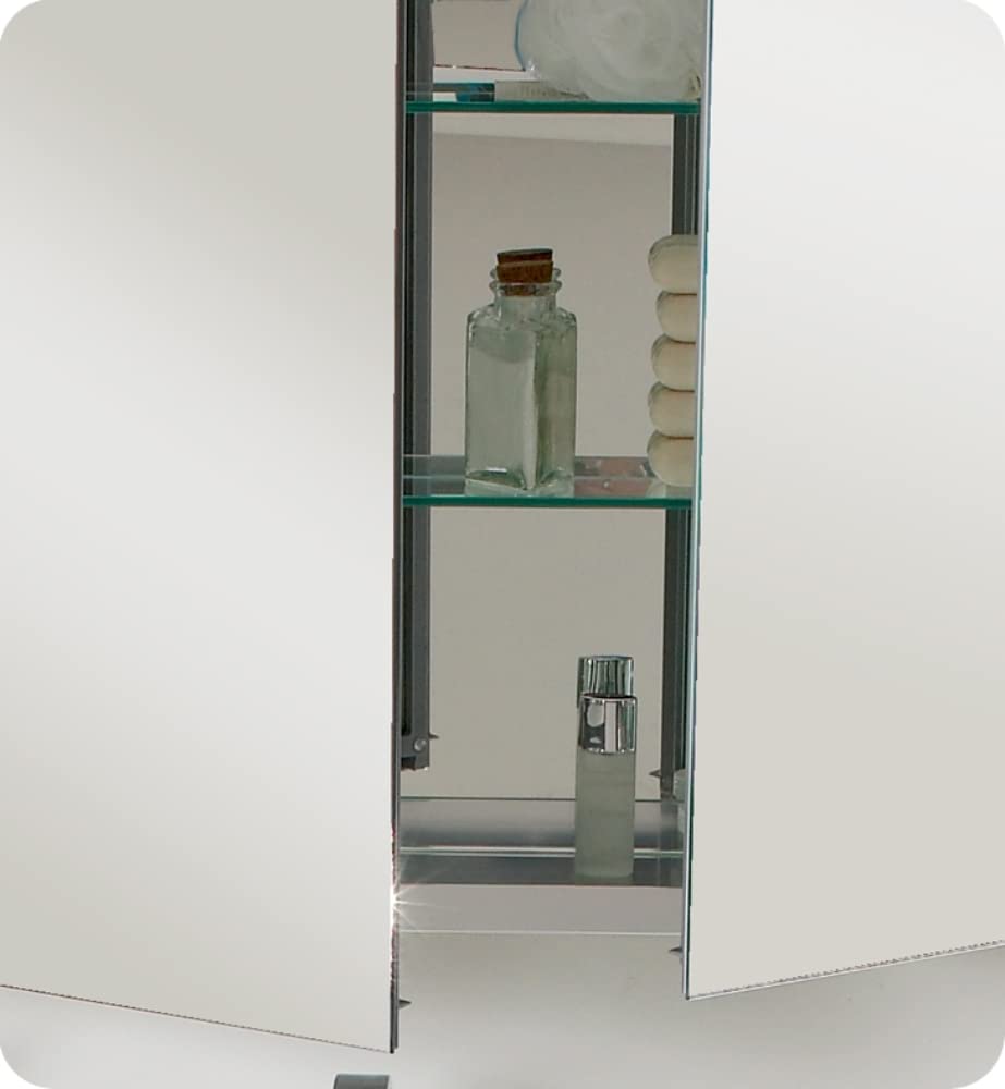 Fresca FVN8090BW Fresca Vista 36" Black Modern Bathroom Vanity w/ Medicine Cabinet