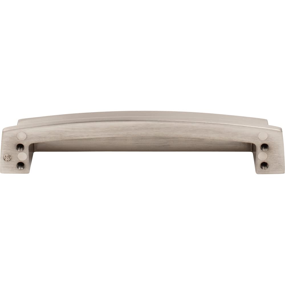 Jeffrey Alexander 141-128SN 128 mm Center Satin Nickel Square-to-Center Square Renzo Cabinet Cup Pull