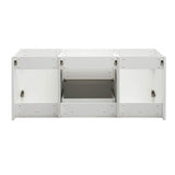 Fresca FCB8348WH-D Fresca Valencia 48" Glossy White Wall Hung Double Sink Modern Bathroom Cabinet