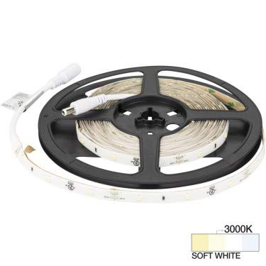 Task Lighting L-DMW150-16-30 16 ft 49 Lumens Per Foot Drizzle LED 12V Tape Light, 3000K Soft White