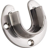 Hardware Resources M7350-SN Satin Nickel Open Screw-In Mounting Bracket for 1-5/16" Round Closet Rods
