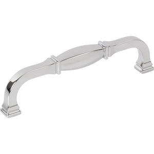 Jeffrey Alexander 278-128PC 128 mm Center-to-Center Polished Chrome Audrey Cabinet Pull