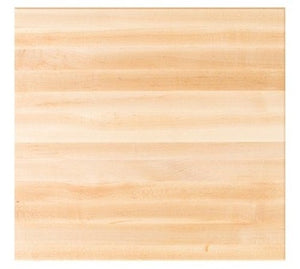 John Boos RTSM-3030 Tuff VAR Finish Square Soft Maple Butcher Block Top, 30 x 1 1/2 inch - Each.