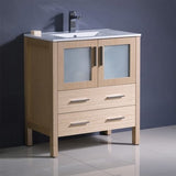 Fresca FCB6230ES-I Fresca Torino 30" Espresso Modern Bathroom Cabinet w/ Integrated Sink