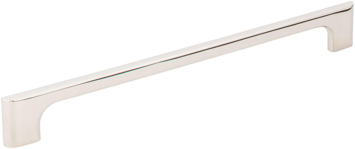 Jeffrey Alexander 286-224NI 224 mm Center-to-Center Polished Nickel Asymmetrical Leyton Cabinet Pull