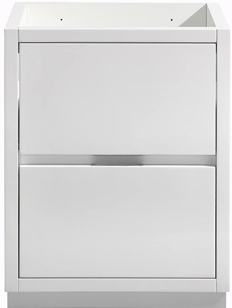 Fresca FCB8424WH Fresca Valencia 24" Glossy White Free Standing Modern Bathroom Cabinet