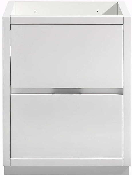 Fresca FCB8424WH Fresca Valencia 24" Glossy White Free Standing Modern Bathroom Cabinet