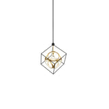Kuzco CH19220-BK/AN MONZA 20" CH Black/Antique Brass 120V TRIAC/ELV LED 3000K 90CRI 59W