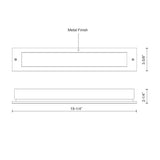 Kuzco ER9420-GY BRISTOL 20" ER Gray 120V ELV LED 3000K 90CRI 16W