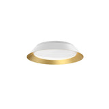 Kuzco FM43414-WH/GD JASPER 14" FLUSH MOUNT OUTER WHITE INNER GOLD SHADE 16W 120VAC LED 3000K 90CRI