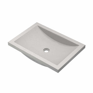 Native Trails NSL2014-A Cabrillo Native Stone Dual-Mount Bathroom Sink, Ash