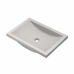 Native Trails Cabrillo NSL2014-A Dual-Mount NativeStone Bathroom Sink, Ash — Bathroom Console Sinks