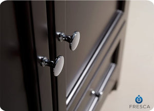 Fresca FVN20-3636ES Fresca Oxford 72" Espresso Traditional Double Sink Bathroom Vanity