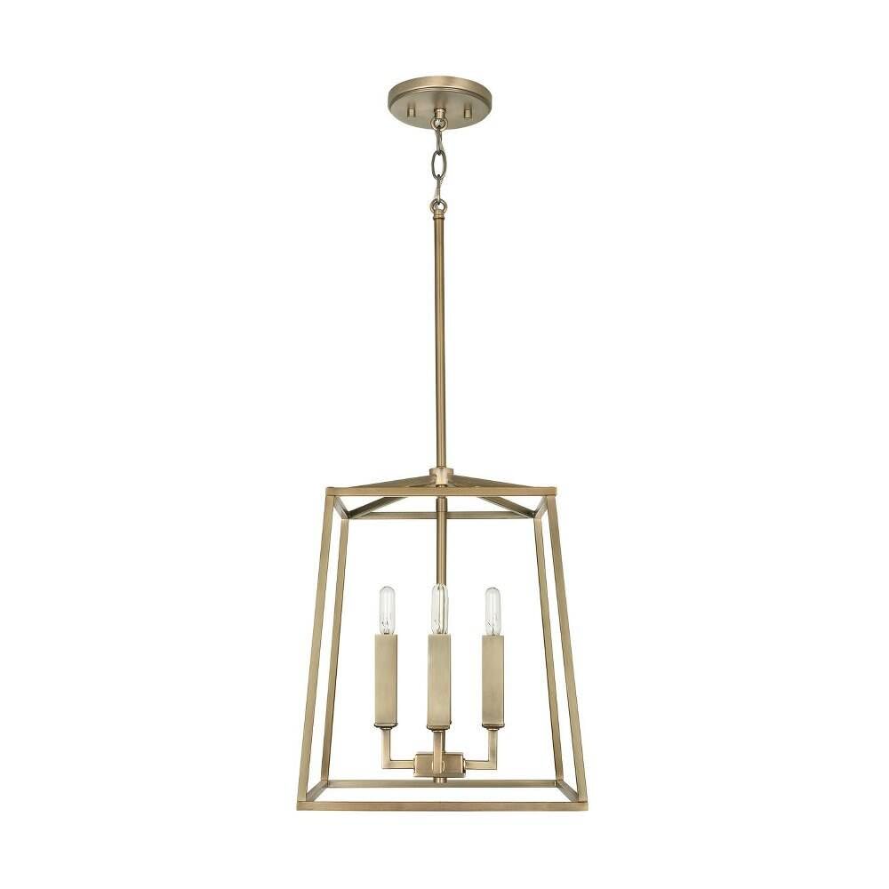 Capital Lighting 537641AD Thea 4 Light Foyer Aged Brass