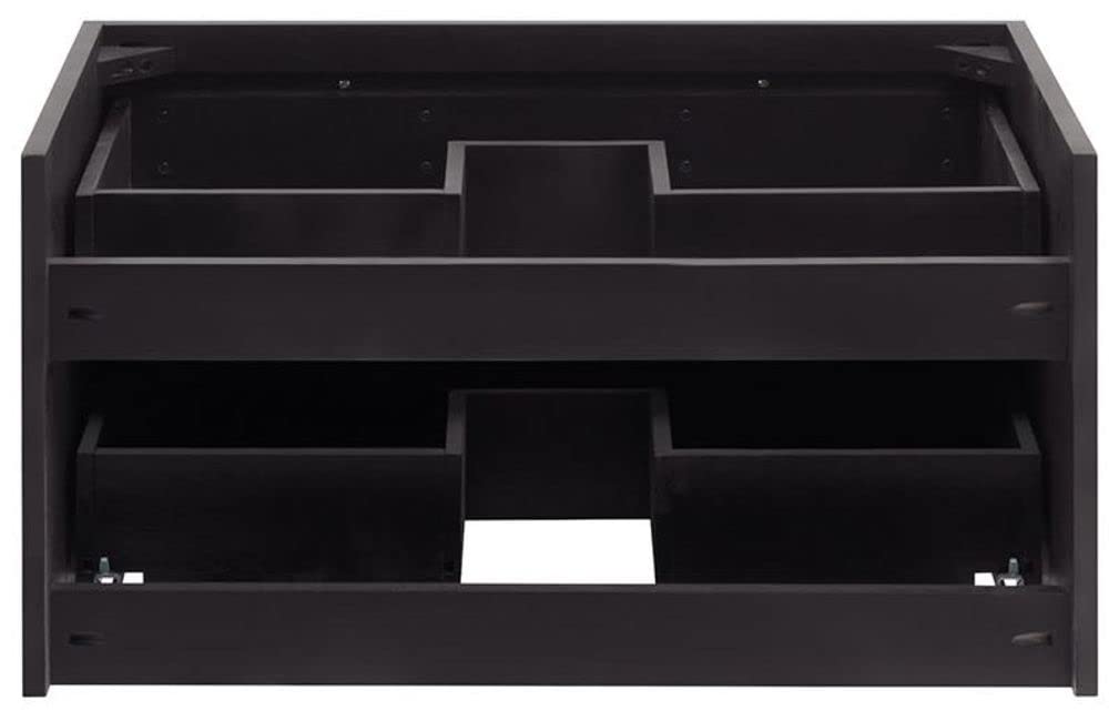Fresca FCB6130ES-VSL Fresca Lucera 30" Espresso Wall Hung Vessel Sink Modern Bathroom Cabinet