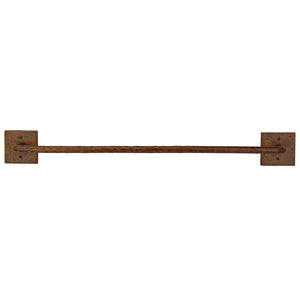 Premier Copper Products TR30DB 30-Inch Hand Hammered Copper Towel Bar, Oil Rubbed Bronze