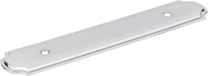 Jeffrey Alexander B812-96PC 6-1/8" O.L. (96 mm Center-to-Center) Polished Chrome Pull Backplate