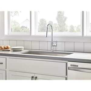 Gerber D454058 Chrome Parma Cafe Single Handle Pull-down Kitchen Faucet