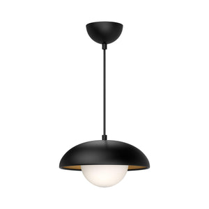 Alora PD522011MBOP RUBIO 11" PD MATTE BLACK OPAL GLASS CORD 72 1X60W E26