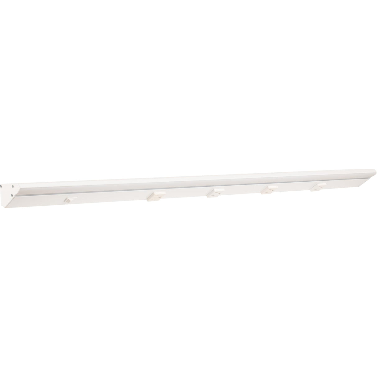 Task Lighting LP36QD12NDWWT40 36-1/2" 1200 Lumen Direct Voltage DV Lighted Power Strip, White Finish, White Receptacles, 4000K Cool White