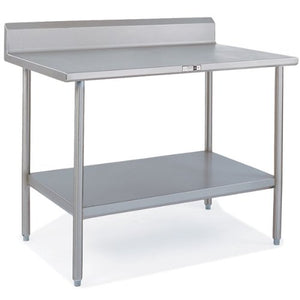 John Boos ST6R5-3084SSK 84" x 30" Work Table w/Riser Top