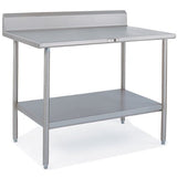 John Boos ST6R5-30108SSK 108" x 30" Work Table w/Riser Top