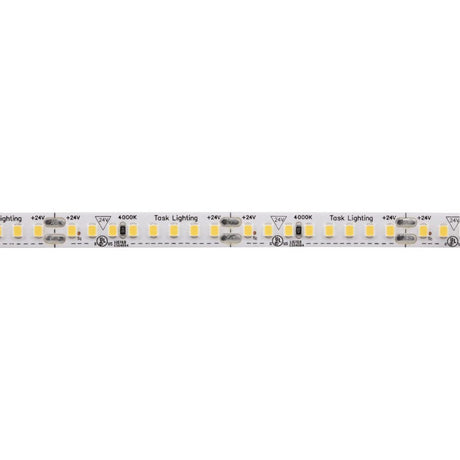 Task Lighting LS600W24V016-40 16 ft 600 Lumens/Ft Single-White 24V Tape Light, Cool White 4000K
